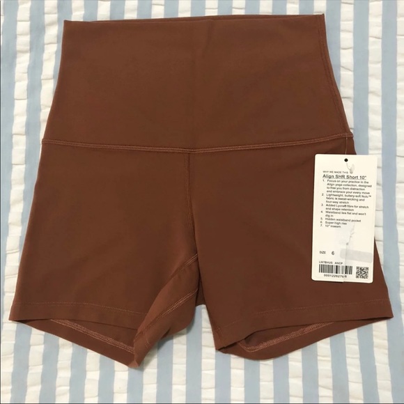 Lululemon 4” SHR Align Shorts Ancient Copper sz 6 - Picture 3 of 5